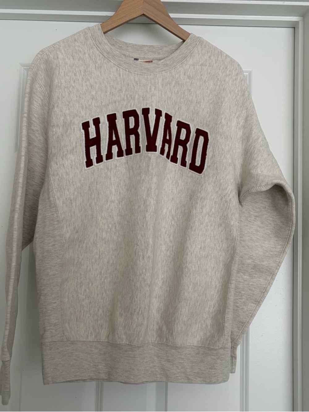 Harvard Crewneck Sweatshirt in Heather Gray